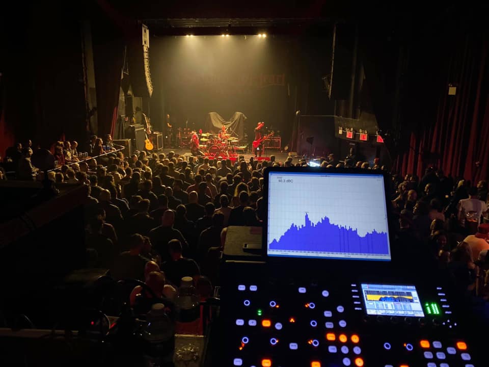 Live sound console at the Gramercy in NY